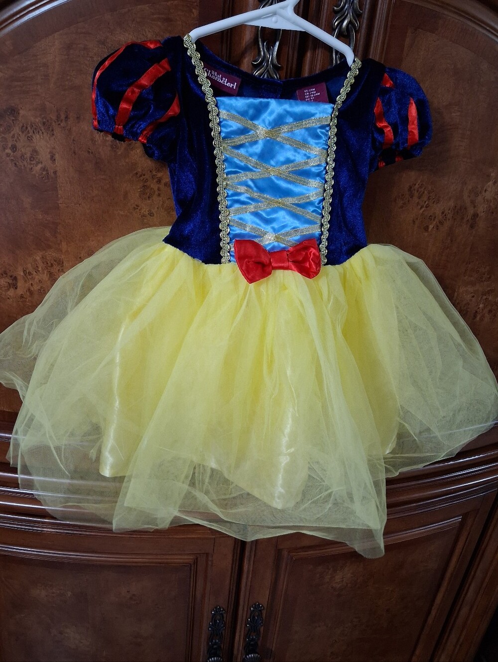 Classic Yellow & Blue Princess Tulle Costume Dress for Kids